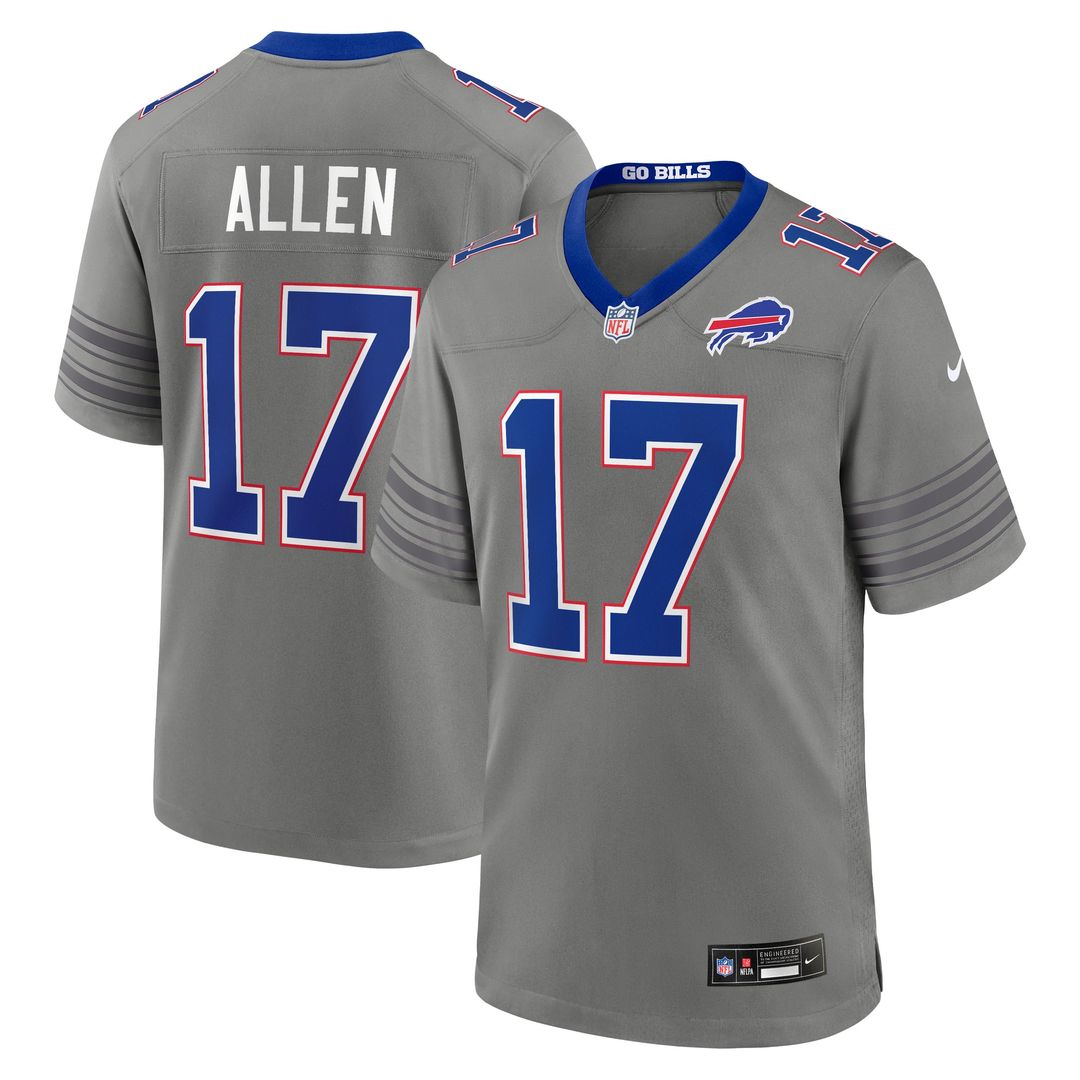 Men's Buffalo Bills Josh Allen Gray Nickel City