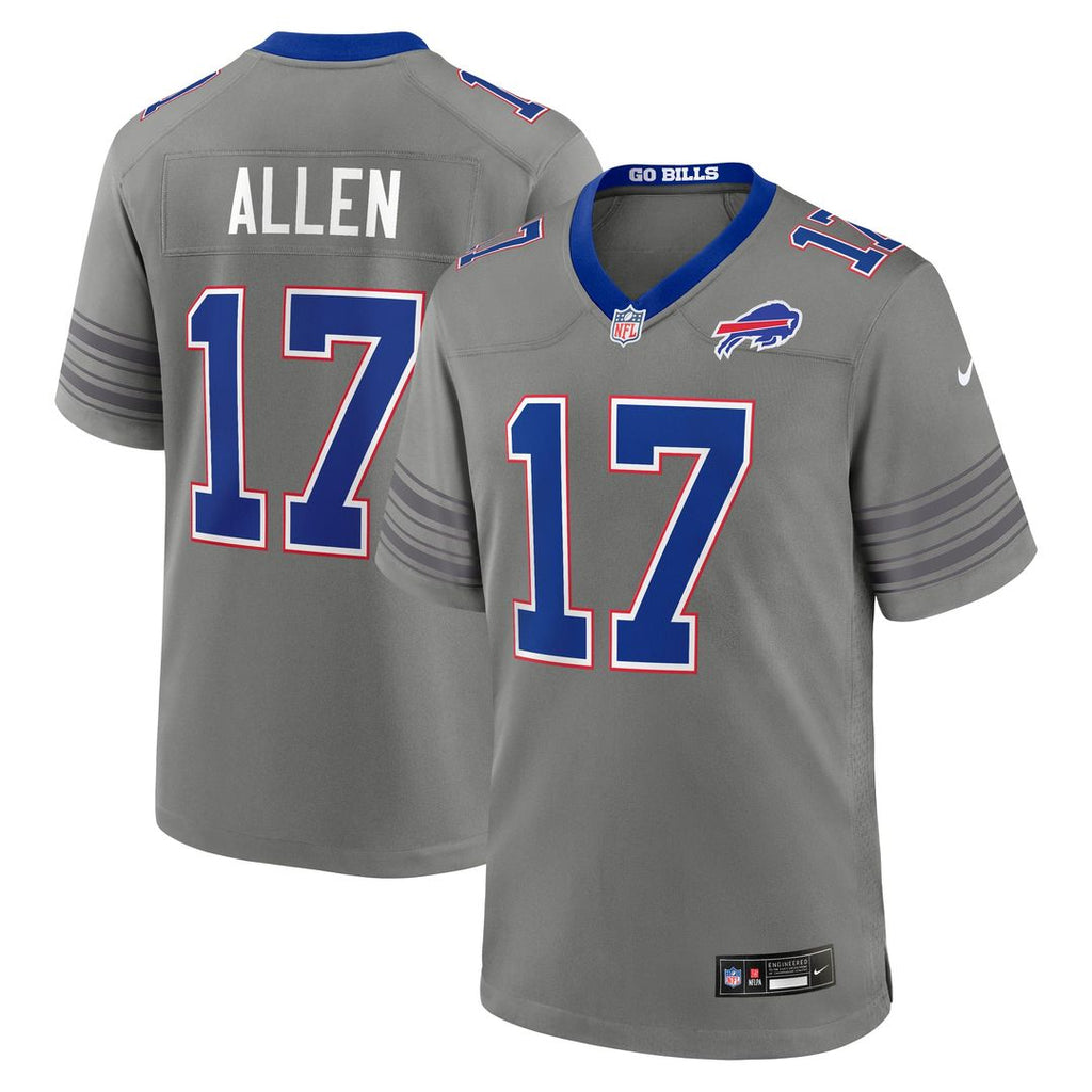 Men's Buffalo Bills Josh Allen White White Game Player Jersey