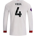 Men's Authentic Virgil Liverpool Long Sleeve Away Jersey 26/27