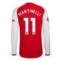 Men's Authentic Marinelli Arsenal Long Sleeve Home Jersey 26/27