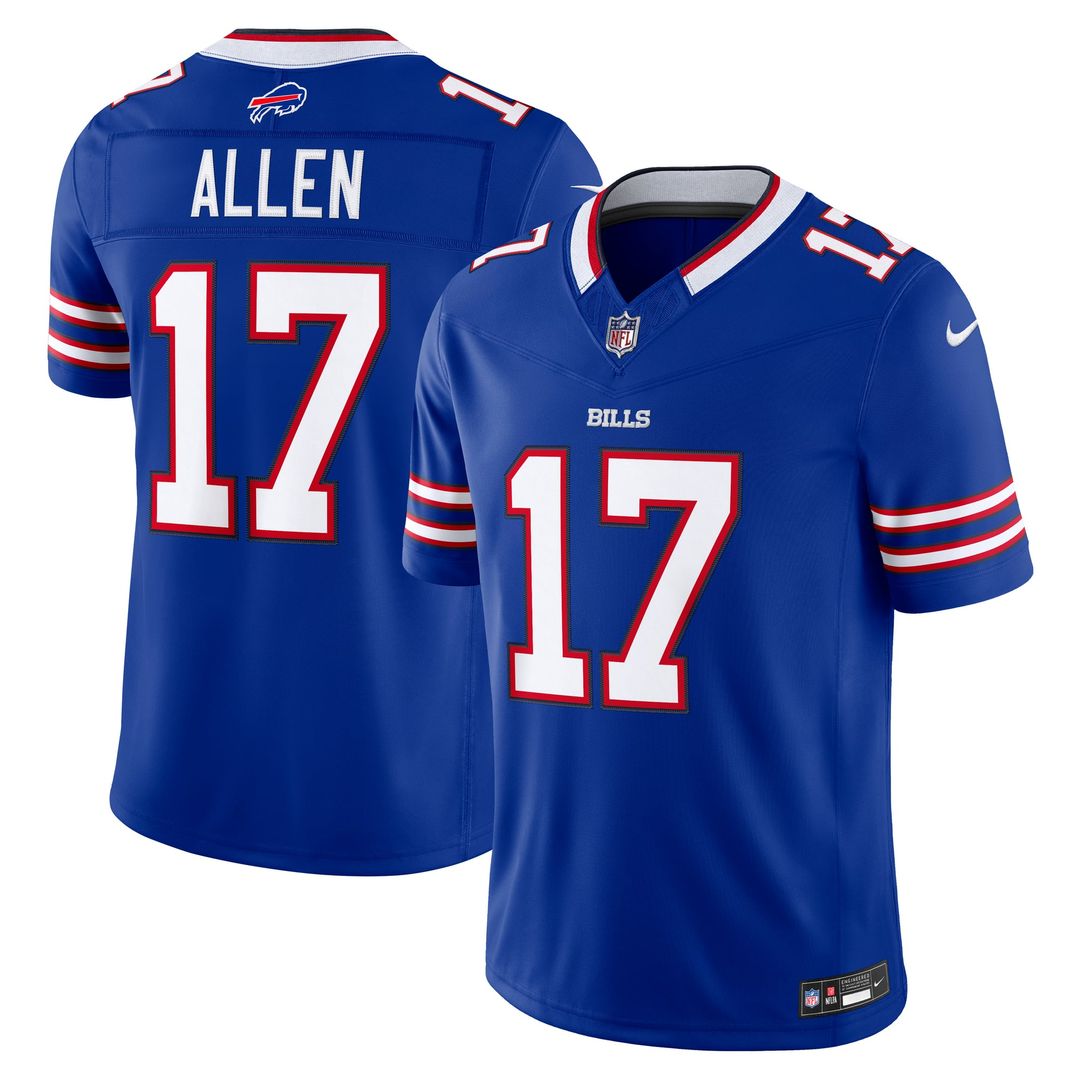 Men's Buffalo Bills Josh Allen Red Alternate Vapor F.U.S.E. Stitched
