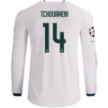 Men's Authentic Tchouameni Real Madrid Long Sleeve Home Jersey 26/27