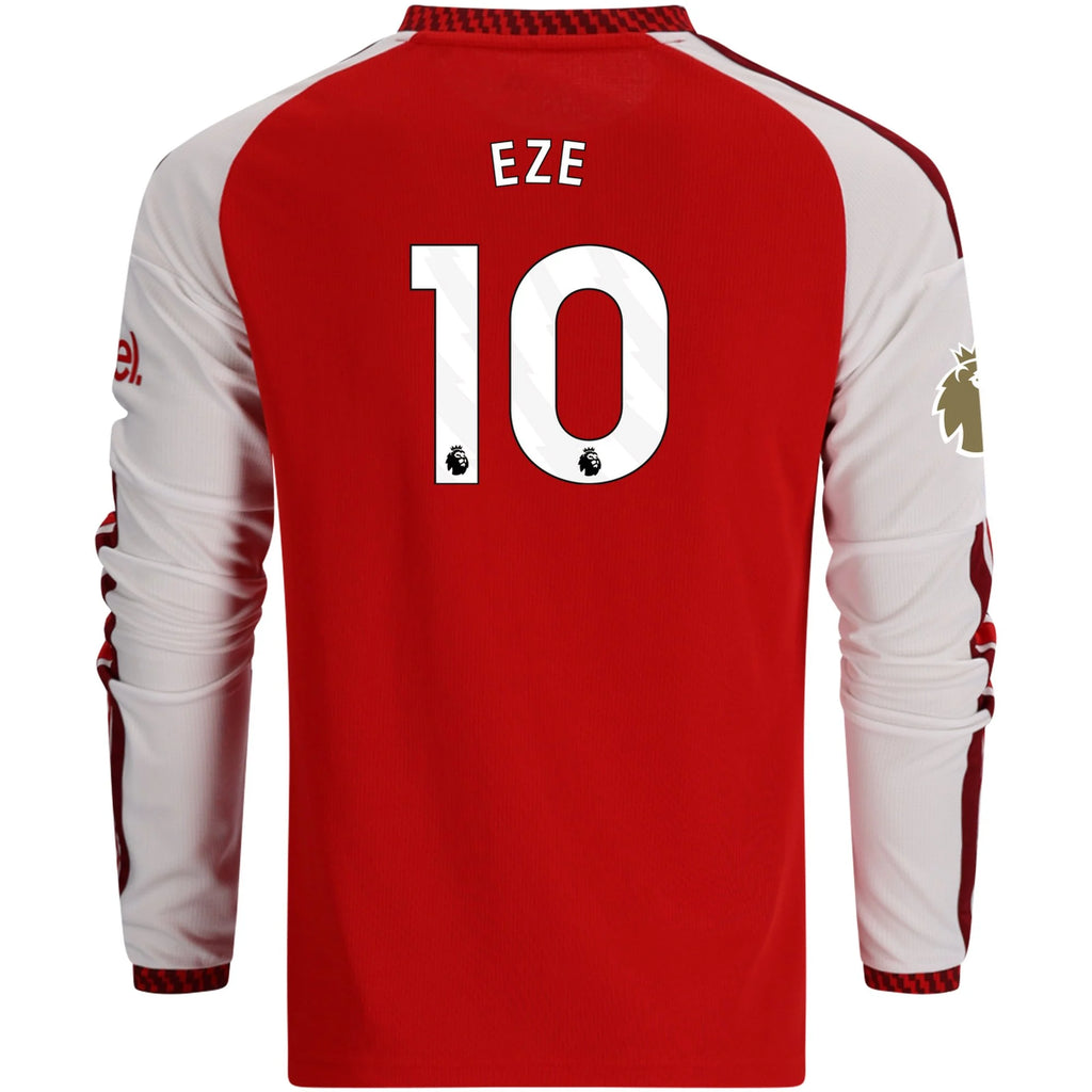 Kid's Replica Eze Arsenal Long Sleeve Home Jersey 26/27