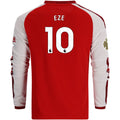 Kid's Replica Eze Arsenal Long Sleeve Home Jersey 26/27