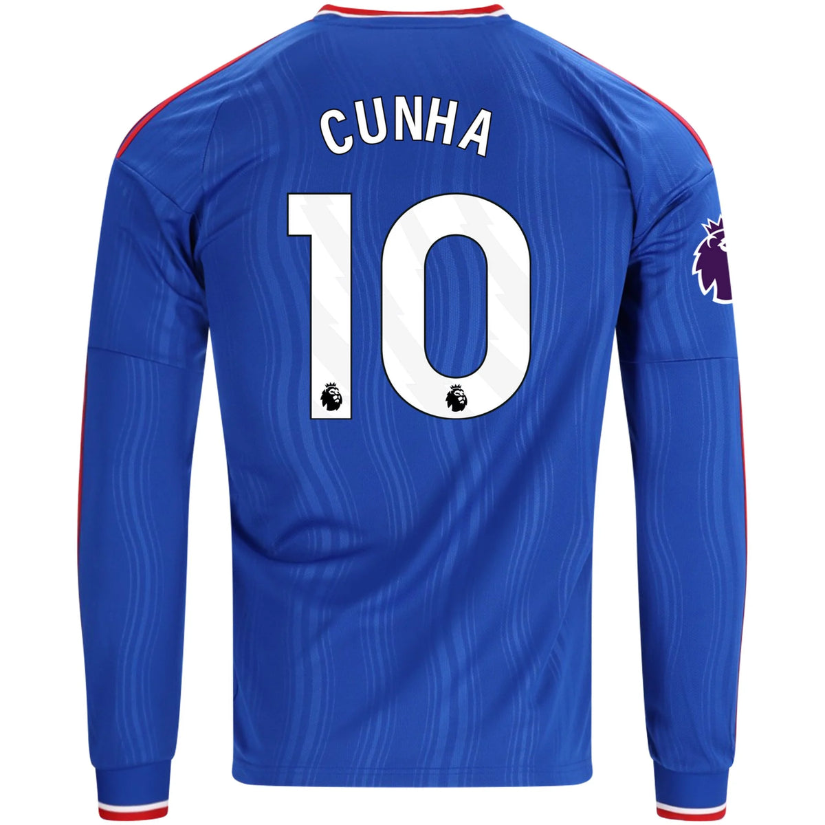 Men's Replica Cunha Manchester United Long Sleeve Away Jersey 26/27