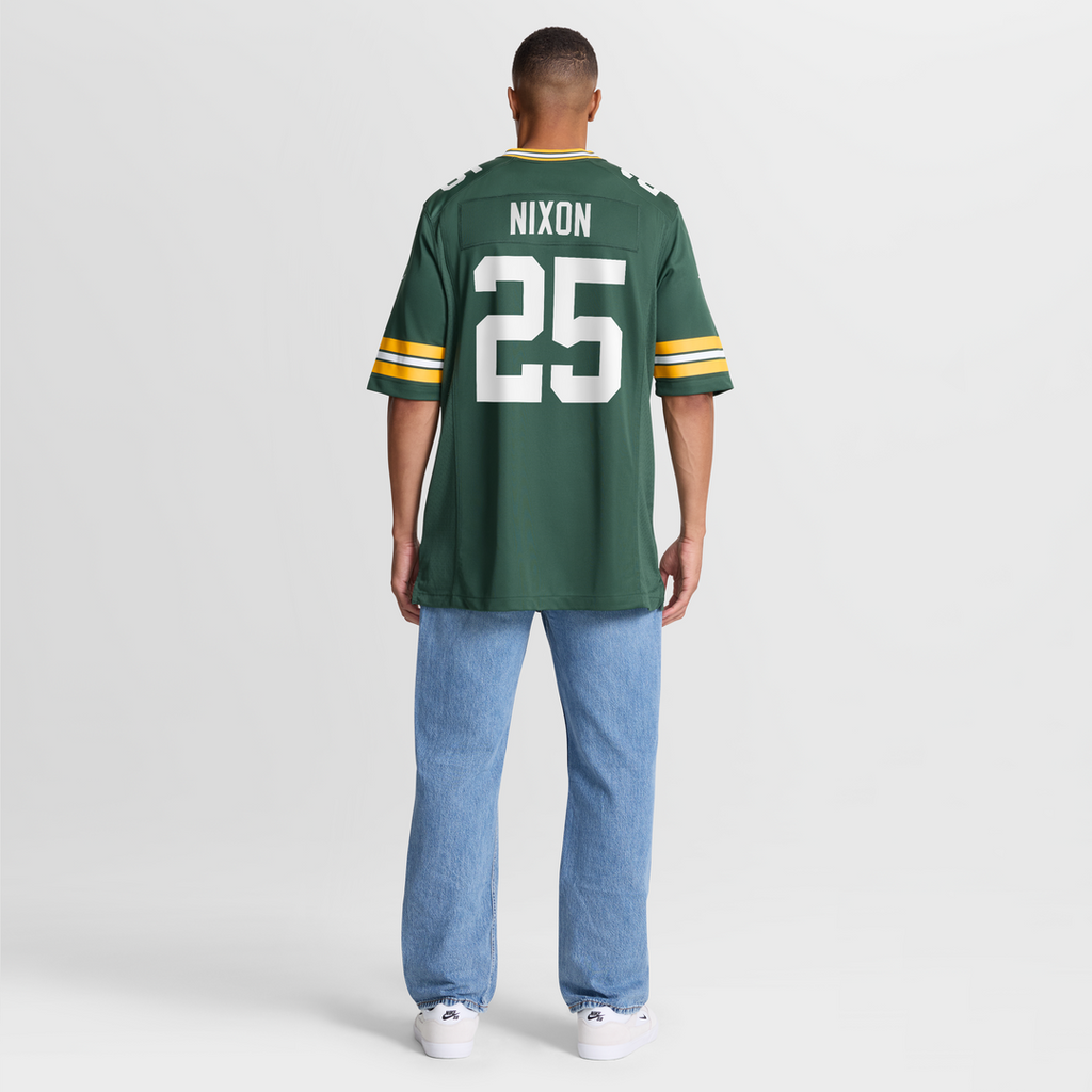 Men's Green Bay Packers Keisean Nixon Green Game Player Jersey