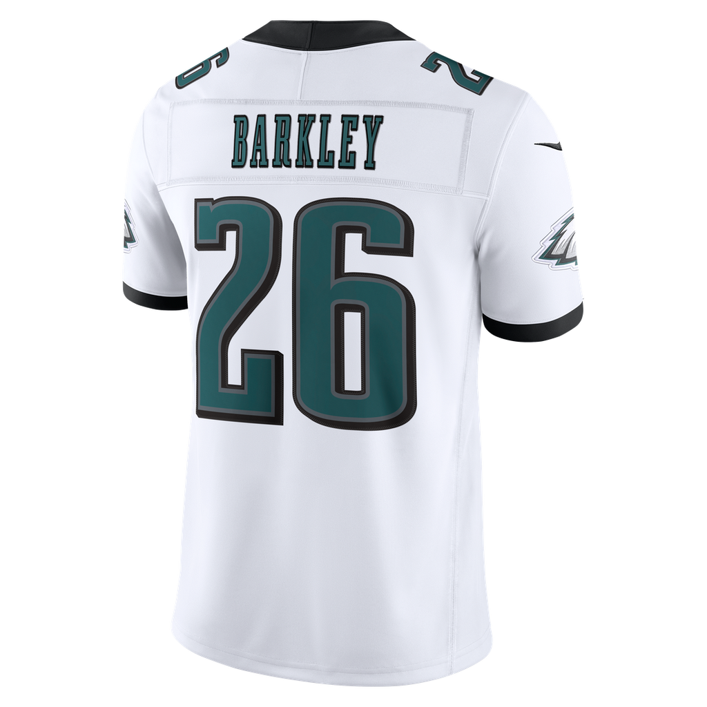 Men's Philadelphia Eagles Saquon Barkley White Vapor F.U.S.E. Stitched