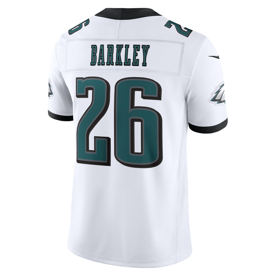 Men's Philadelphia Eagles Saquon Barkley White Vapor F.U.S.E. Stitched