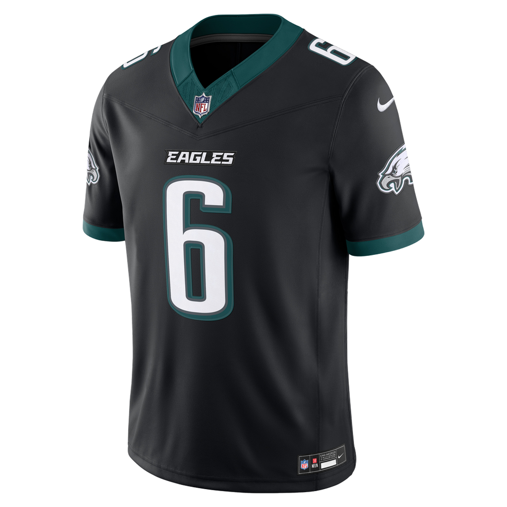 Men's Philadelphia Eagles DeVonta Smith Kelly Green Alternate Vapor F.U.S.E. Stitched