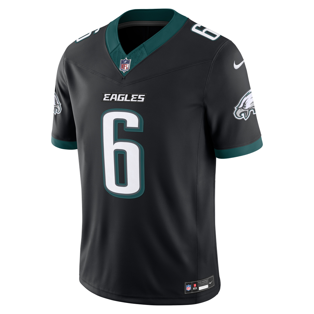 Men's Philadelphia Eagles DeVonta Smith Kelly Green Alternate Vapor F.U.S.E. Stitched