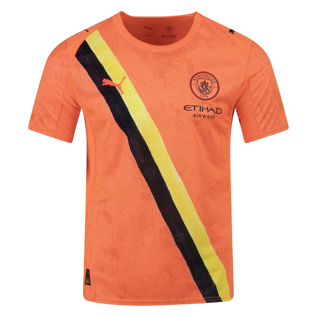 Men's Replica Manchester City Jersey 2025 Sun/Black
