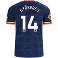 Men's Replica Gykores Arsenal Away Jersey 26/27