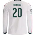 Men's Replica Bernardo Real Madrid Long Sleeve Home Jersey 26/27