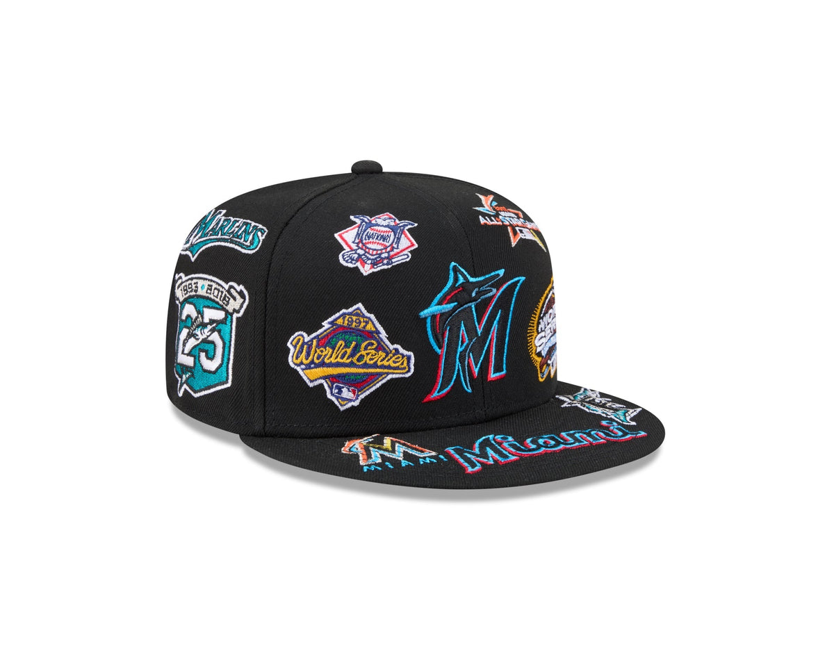 Miami Marlins MLB All Over Patch 59FIFTY New Era