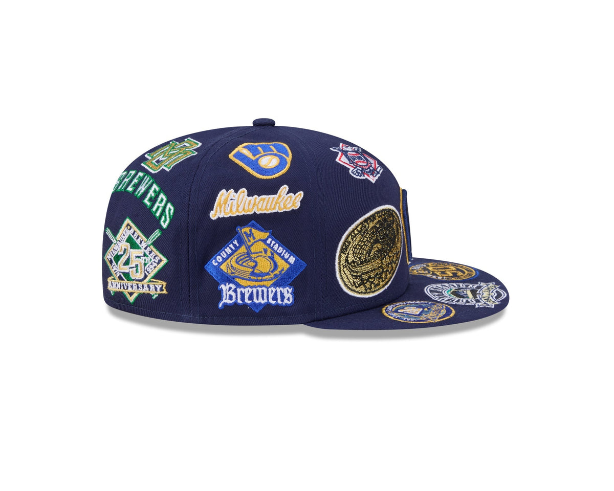 Milwaukee Brewers MLB All Over Patch 59FIFTY Fitted New Era
