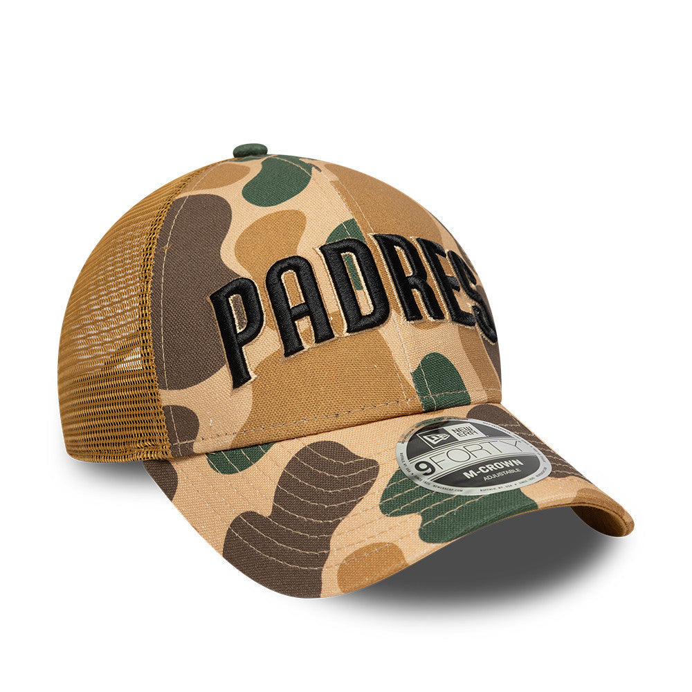 San Diego Padres MLB 9FORTY M-Crown Trucker Snapback New Era Camo