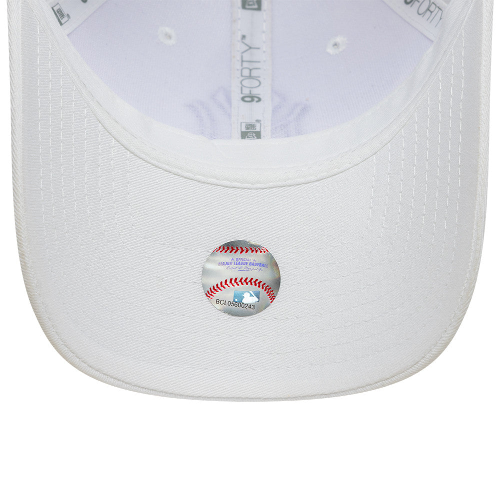 New York Yankees MLB League Essential 9FORTY Women Strapback New Era White/Purple