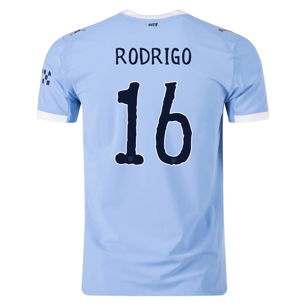 Men's Authentic Rodrigo Manchester City Home Club World Cup Jersey 25/26