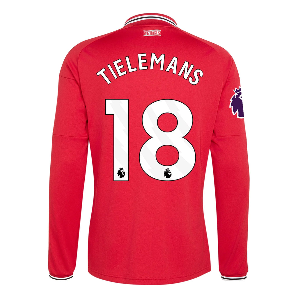 Men's Authentic Tielemans Manchester United Long Sleeve Home Jersey 26/27