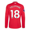 Men's Authentic Tielemans Manchester United Long Sleeve Home Jersey 26/27
