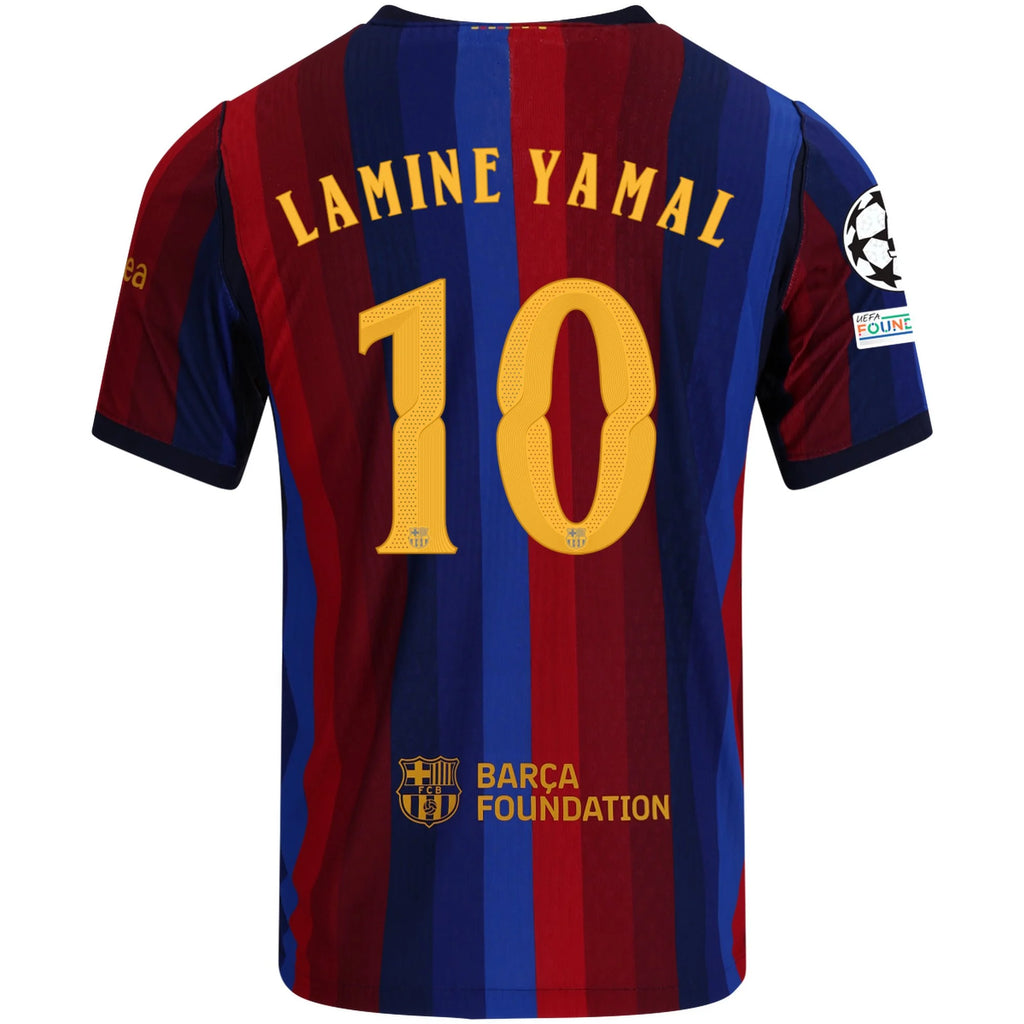 Men's Authentic Lamine Yamal Barcelona Home Jersey 26/27 UCL