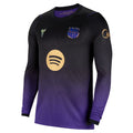 Men's Replica Barcelona Long Sleeve Away Jersey 26/27