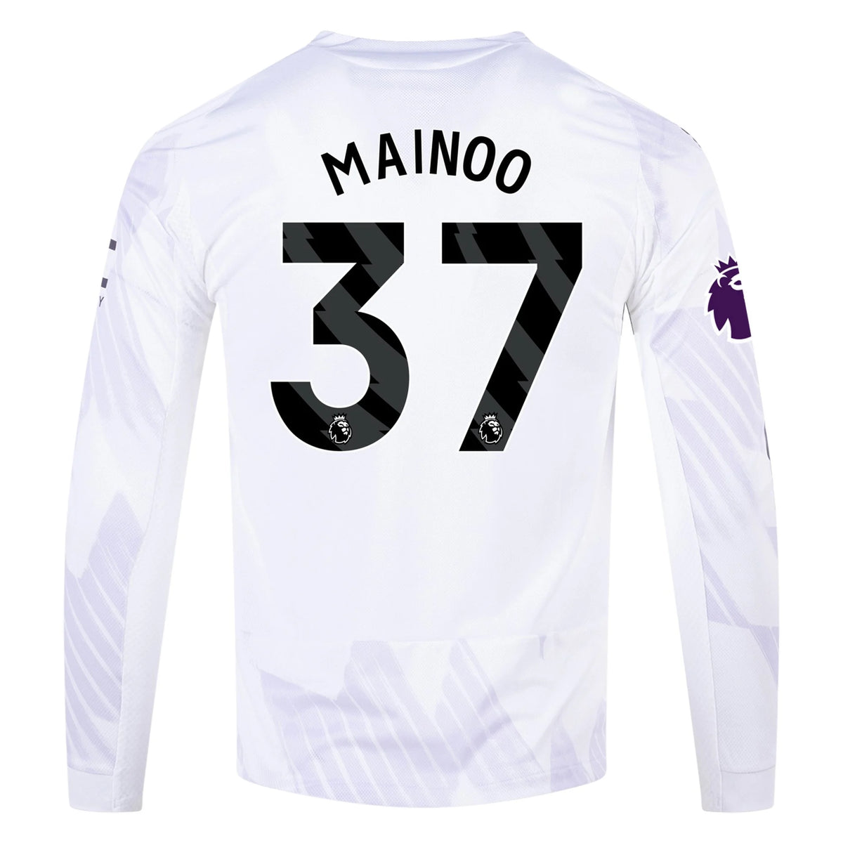 Men's Authentic Mainoo Manchester United Long Sleeve Away Jersey 25/26