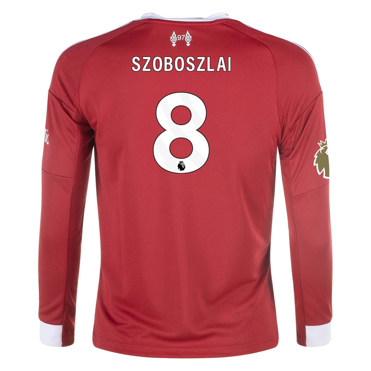 Kid's Replica Szoboszlai Liverpool Long Sleeve Home Jersey 25/26