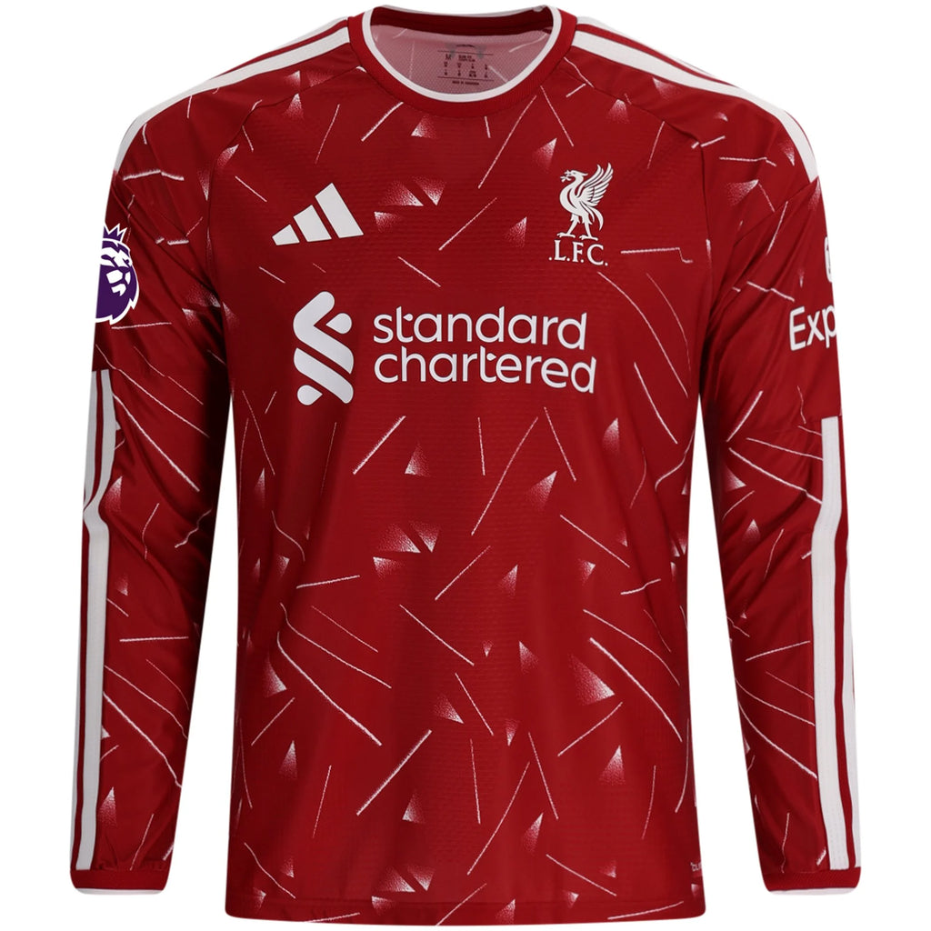 Men's Authentic Diogo J. Liverpool Long Sleeve Home Jersey 26/27