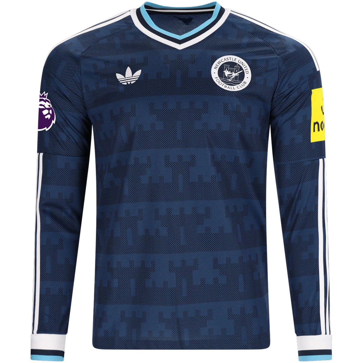 Men's Replica Murphy Newcastle Long Sleeve Away Jersey 26/27