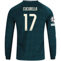 Men's Replica Cucurella Real Madrid Long Sleeve Away Jersey 26/27