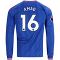 Men's Replica Amad Manchester United Long Sleeve Away Jersey 26/27