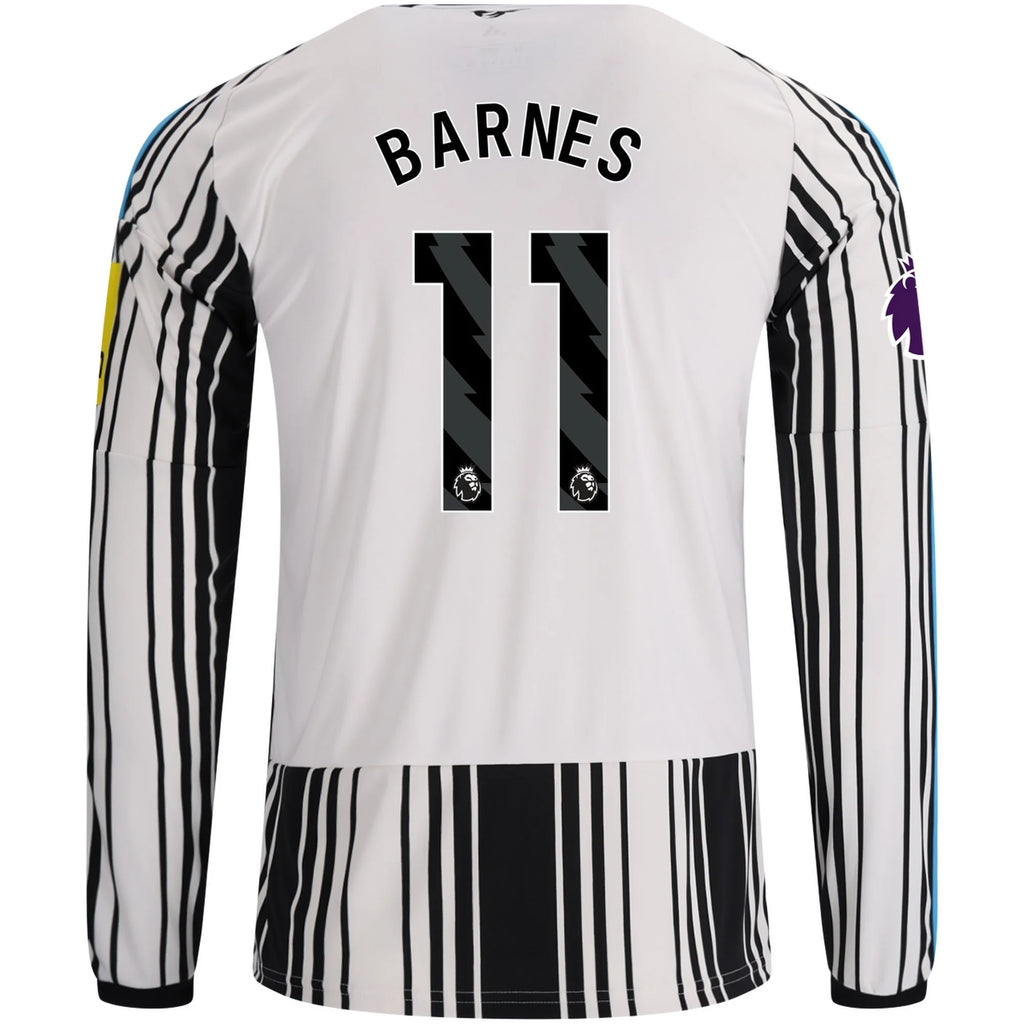 Men's Replica Barnes Newcastle Long Sleeve Home Jersey 26/27