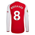 Men's Authentic Odegaard Arsenal Long Sleeve Home Jersey 26/27