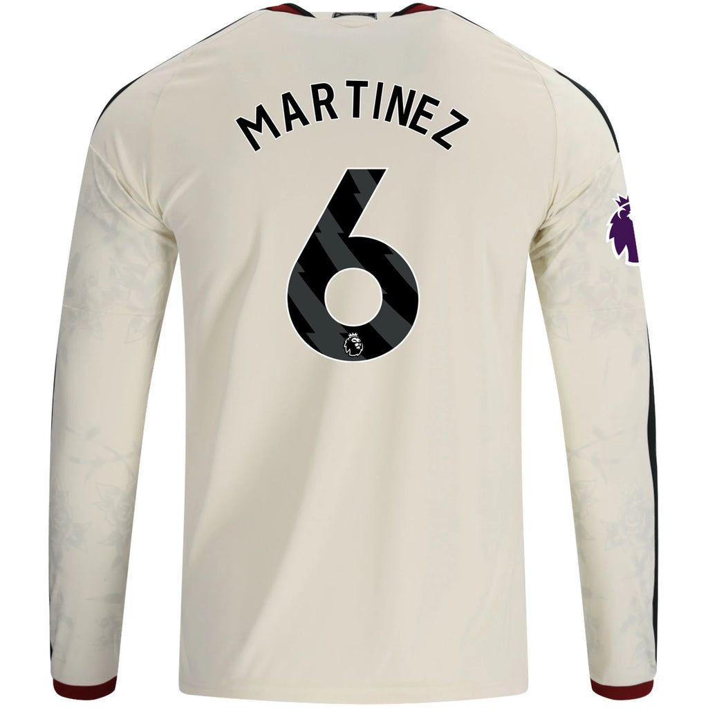Men's Replica Martinez Manchester United Long Sleeve Third Jersey 26/27