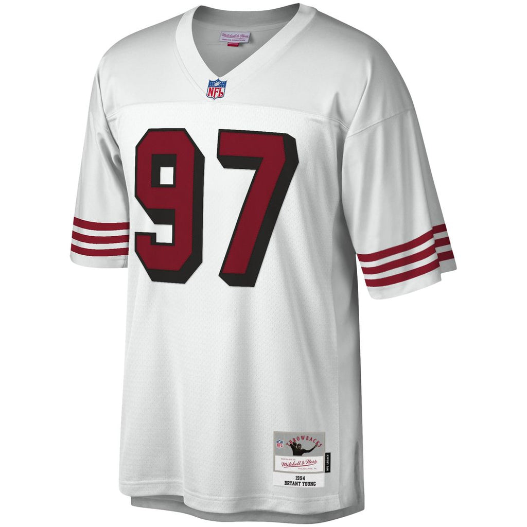 Men's San Francisco 49ers Bryant Young White Legacy Replica Jersey