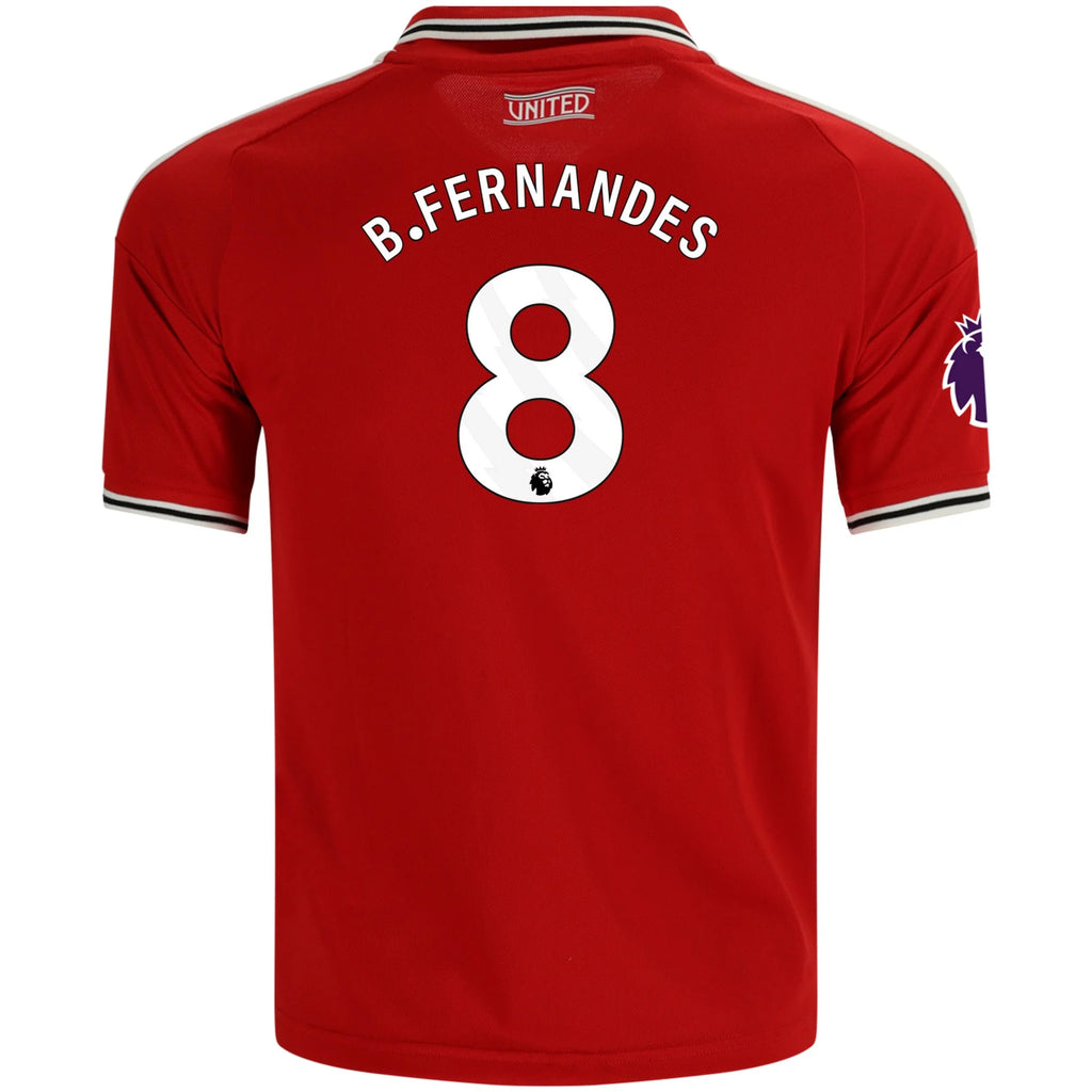 Kid's Replica B. Fernandes Manchester United Home Jersey 26/27