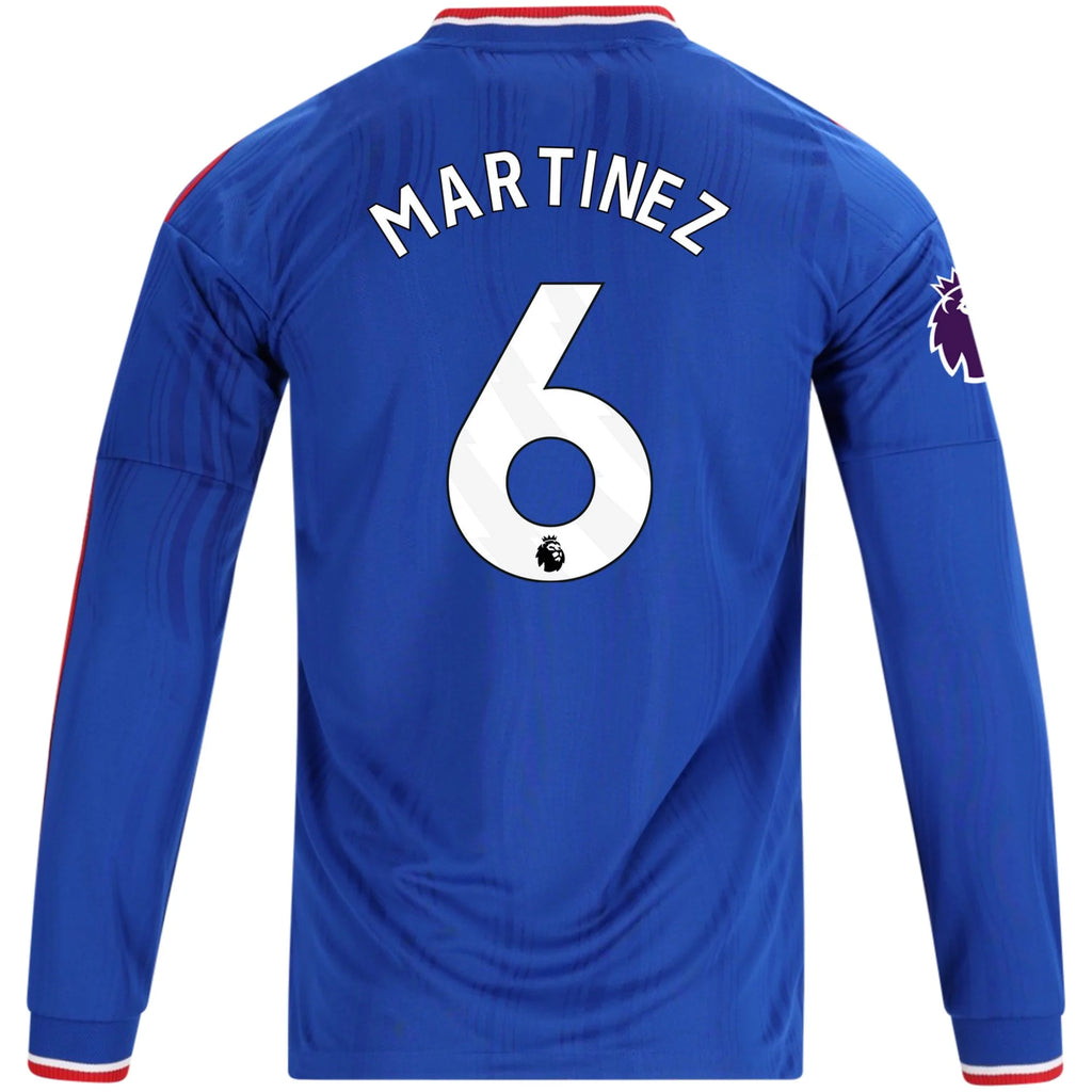 Men's Authentic Martinez Manchester United Long Sleeve Away Jersey 26/27