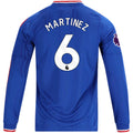 Men's Authentic Martinez Manchester United Long Sleeve Away Jersey 26/27
