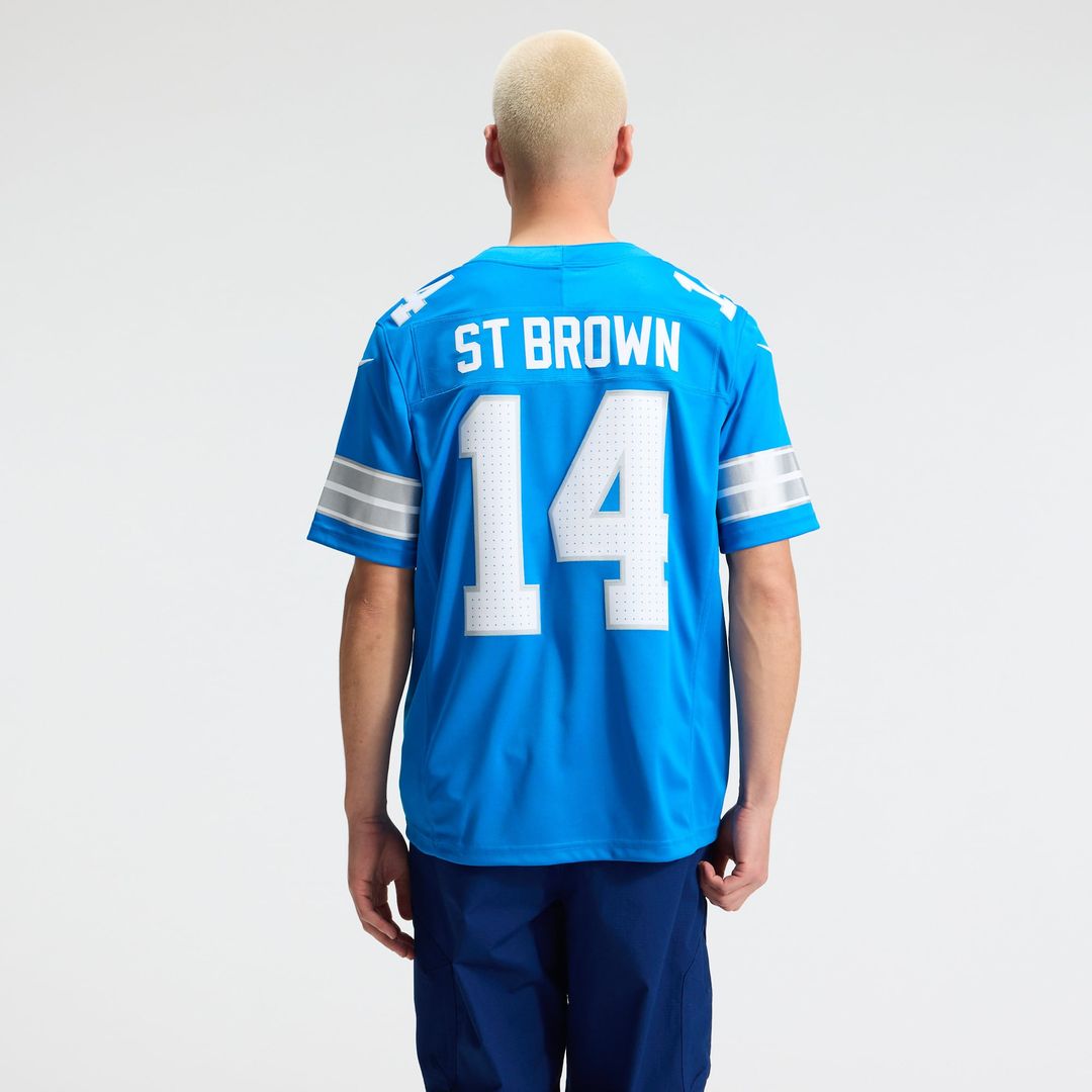 Men's Detroit Lions Amon-Ra St. Brown Black Alternate Vapor F.U.S.E. Stitched