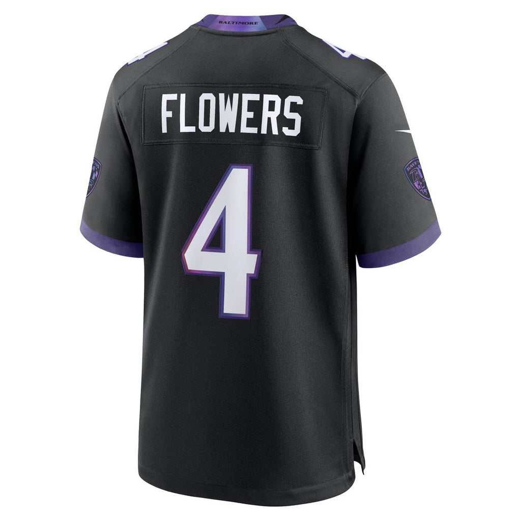 Men's Baltimore Ravens Zay Flowers Purple Alternate