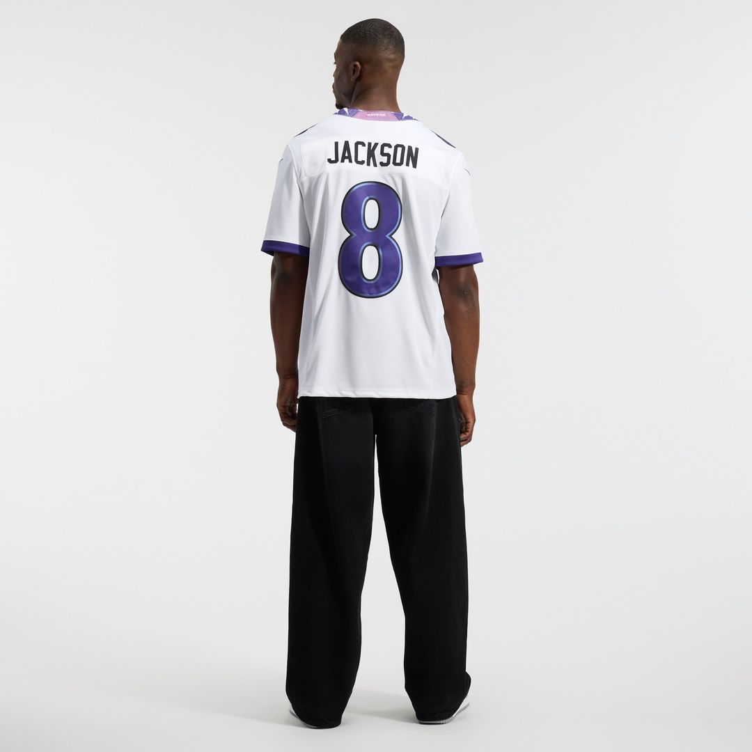 Men's Baltimore Ravens Lamar Jackson Purple Team Vapor F.U.S.E. Stitched