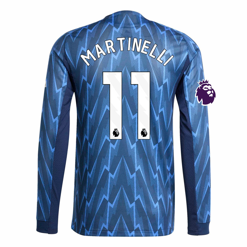 Men's Authentic Martinelli Arsenal Long Sleeve Away Jersey 25/26