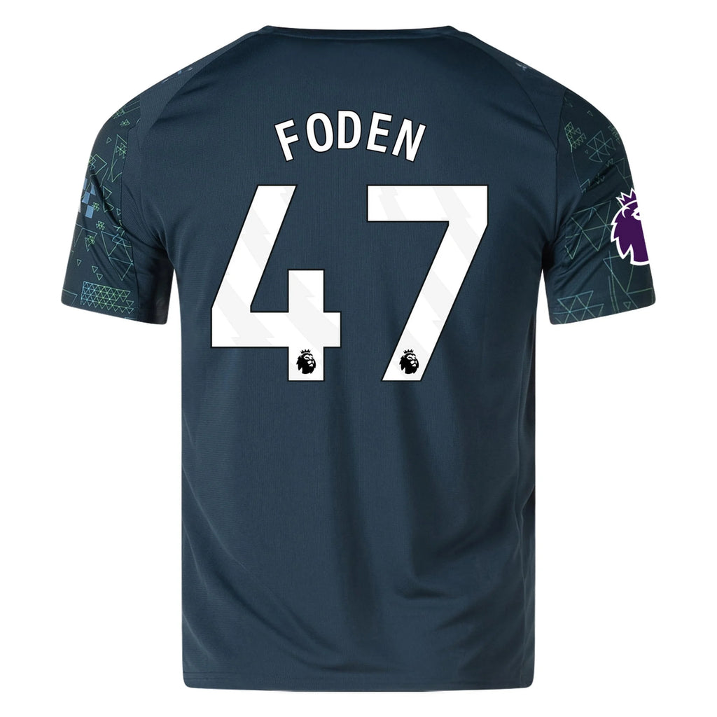 Men's Replica Foden Manchester City Fourth Jersey 25/26