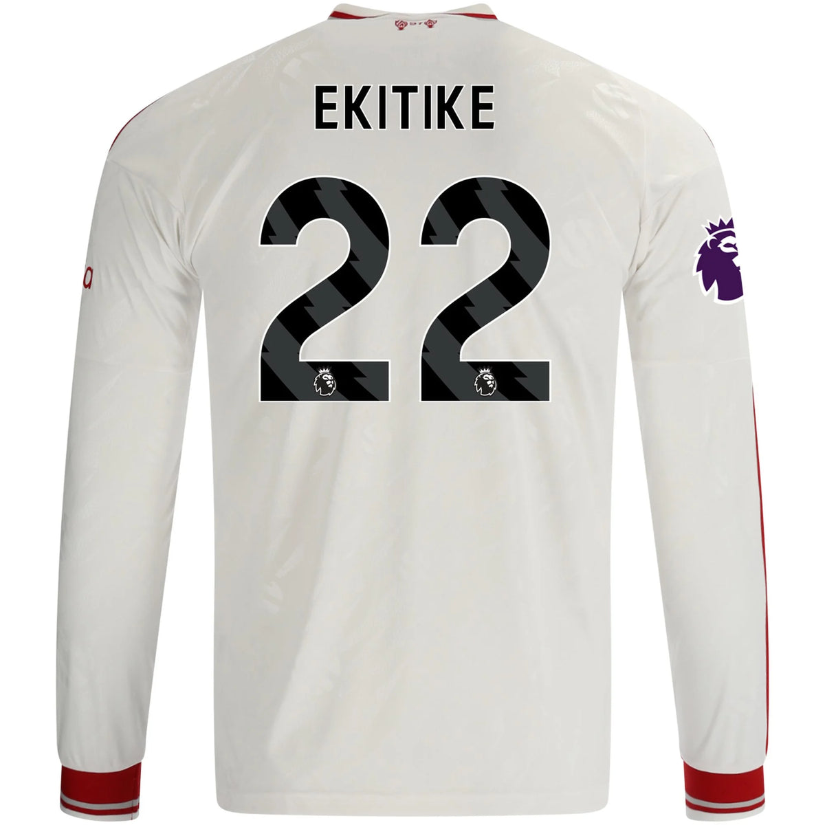 Men's Replica Ekitike Liverpool Long Sleeve Away Jersey 26/27