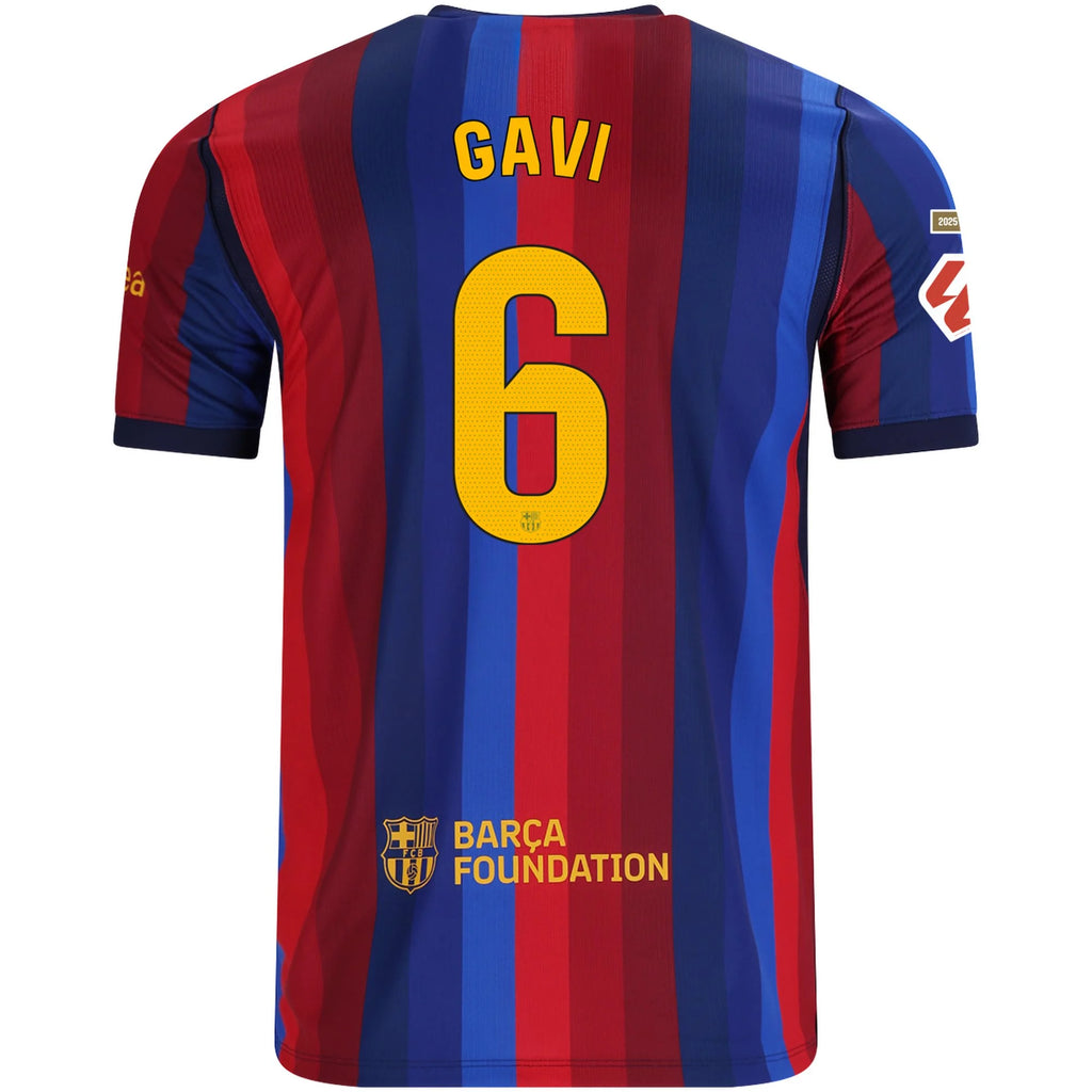 Men's Replica Gavi Barcelona Home Jersey 26/27