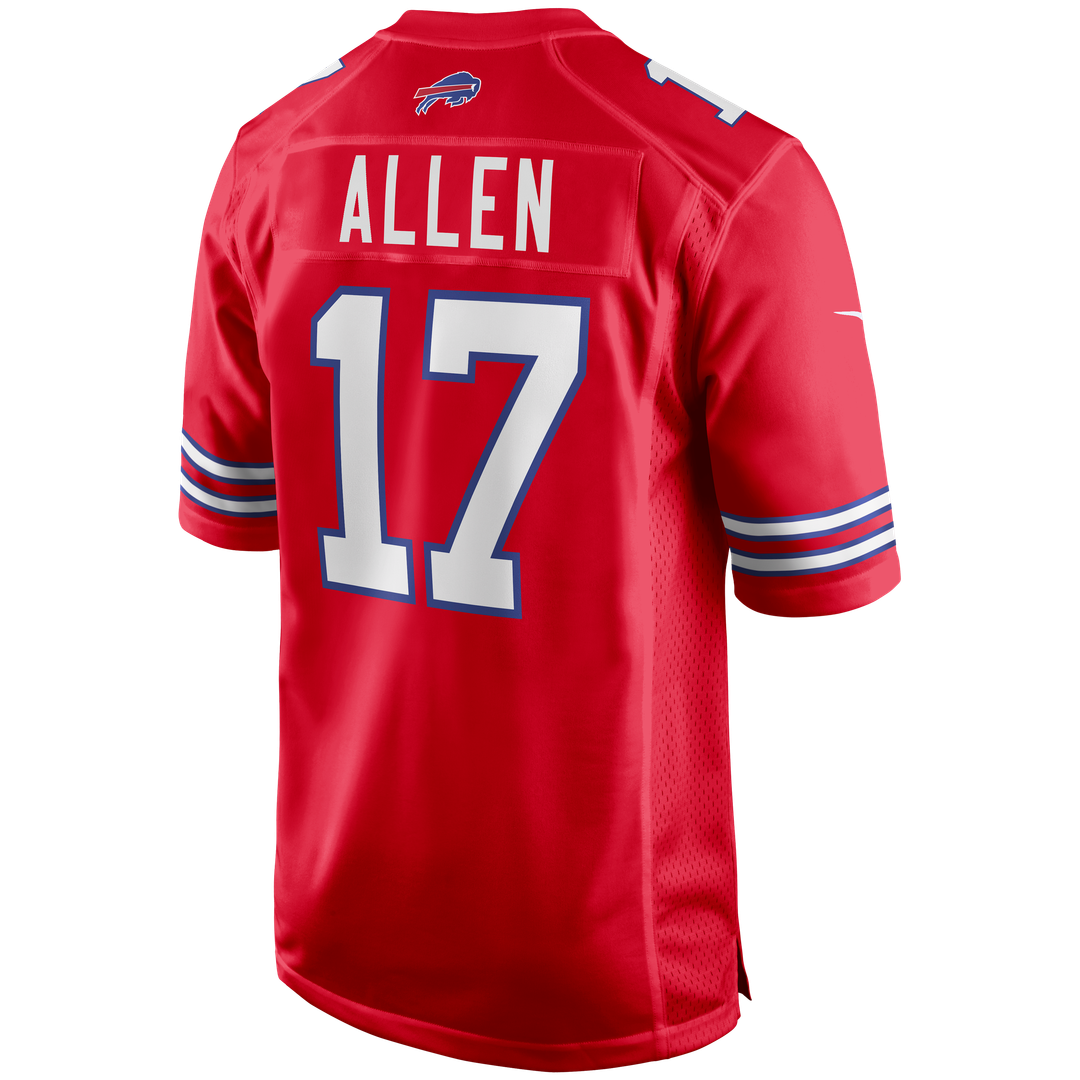 Men's Buffalo Bills Josh Allen White White Game Player Jersey