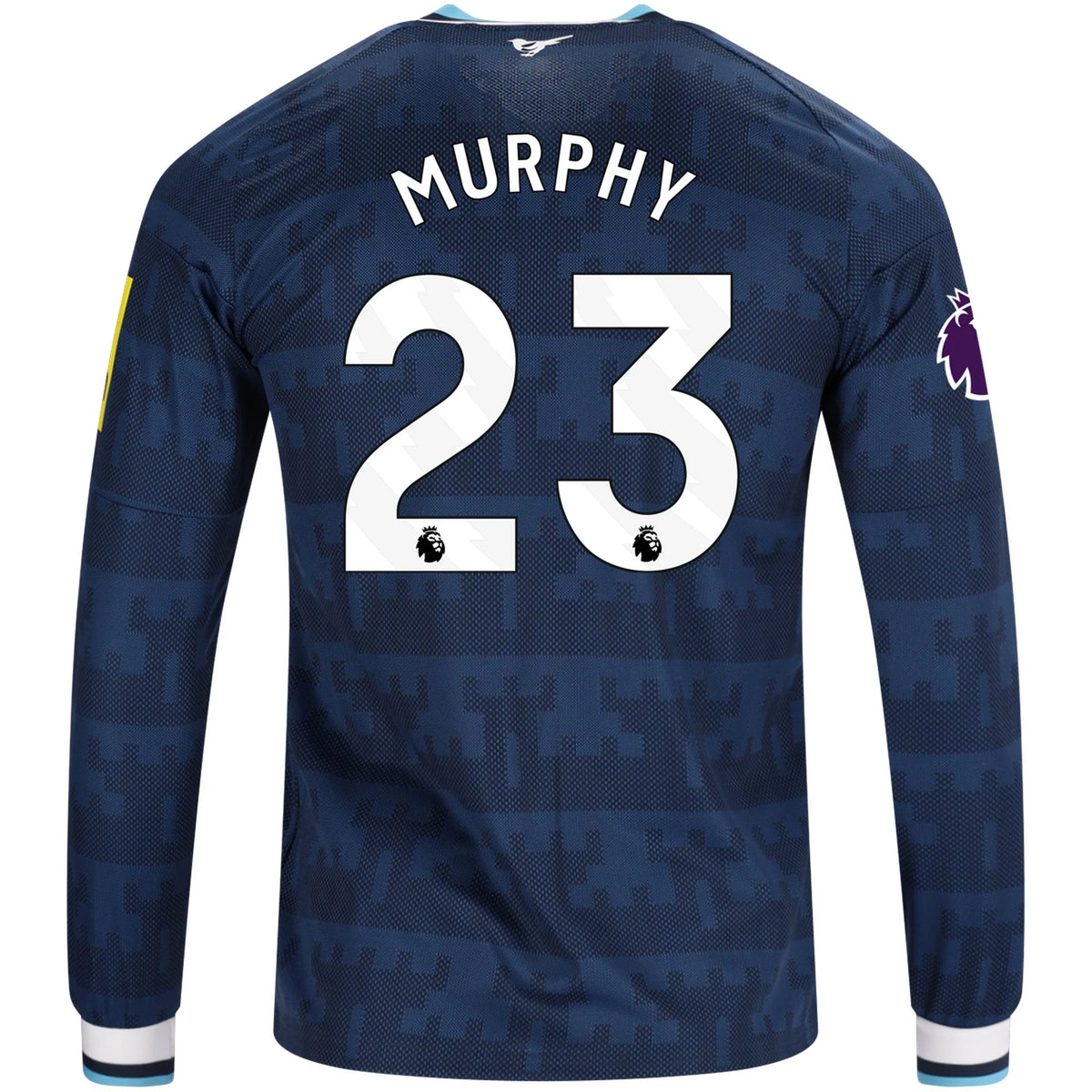 Men's Replica Murphy Newcastle Long Sleeve Away Jersey 26/27