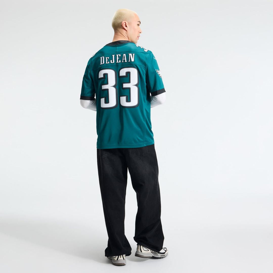 Men's Philadelphia Eagles Cooper DeJean Midnight Green Team Vapor F.U.S.E. Stitched