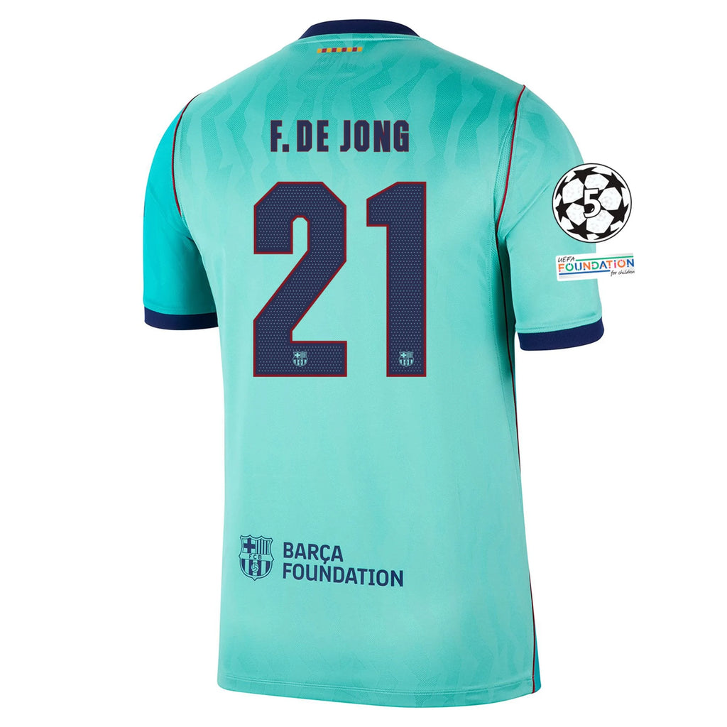 Men's Replica F. de Jong Barcelona Third Jersey 26/27 UCL